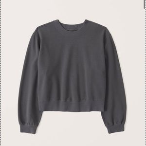 Abercrombie & Fitch | A&F Grey Pullover/Sweatshirt “Luxe Terry Crew Sweatshirt”